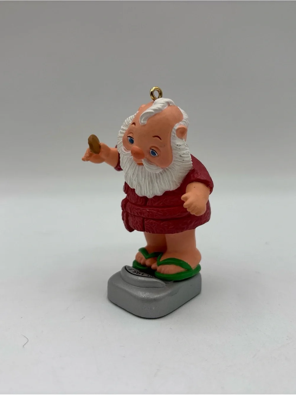 Hallmark Keepsake Dated 1986 Vintage Tipping The Scales Handcrafted Ornament